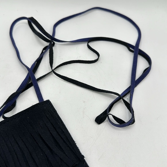 Black fringe neck bag - Picture 4 of 5